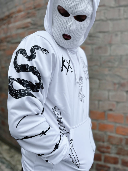 Mikina NIGHTMARE WHITE