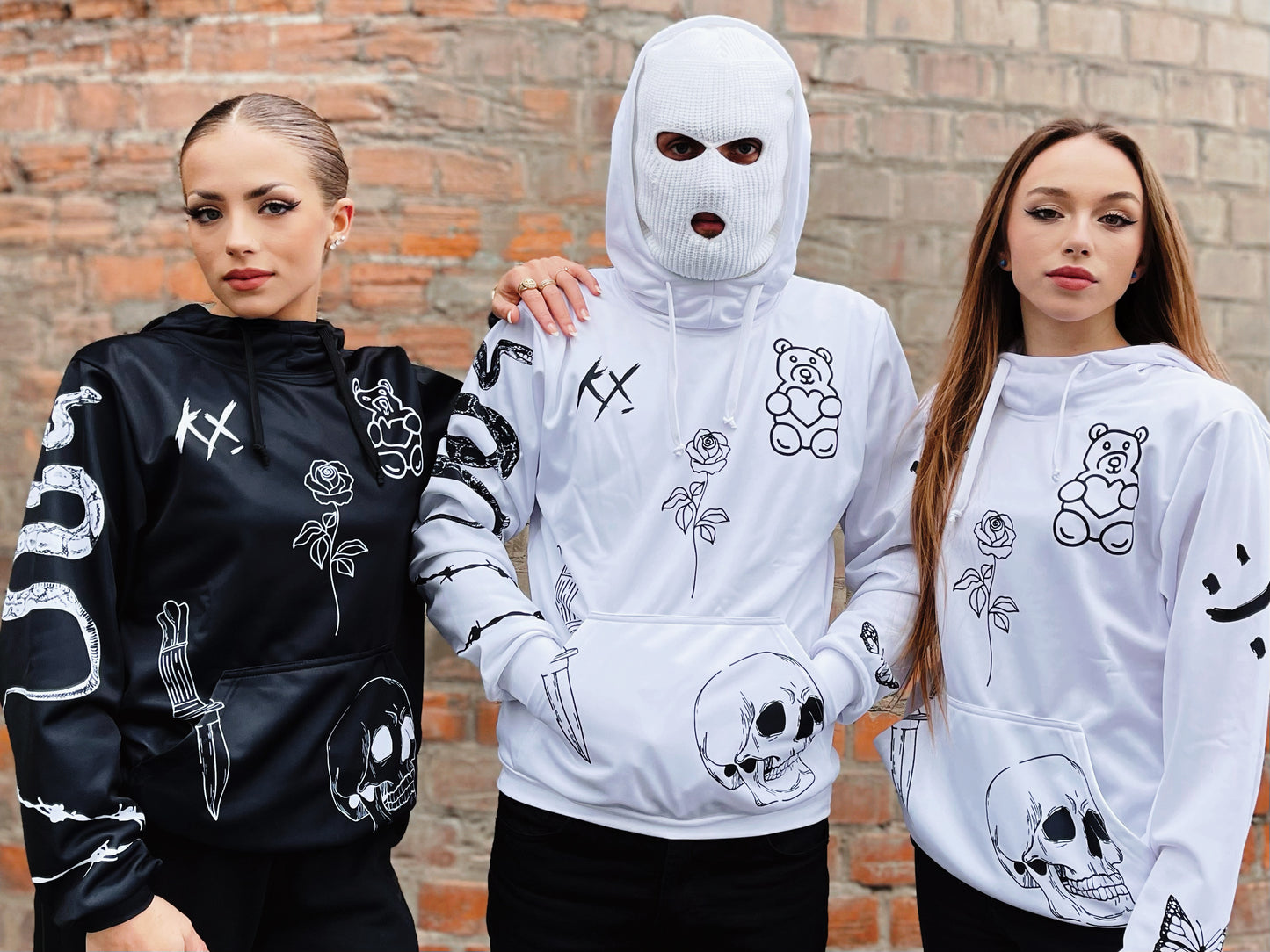 Mikina NIGHTMARE WHITE