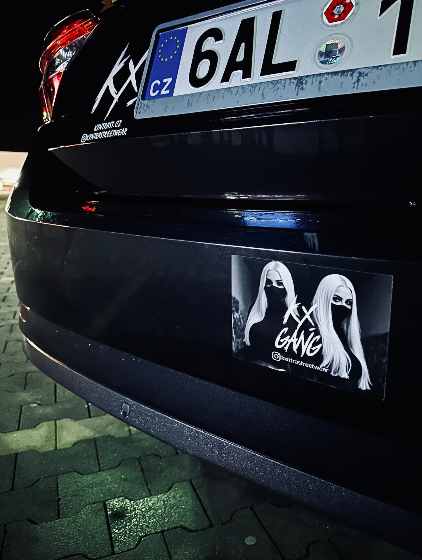 Nálepka na auto - TEAM WHITE