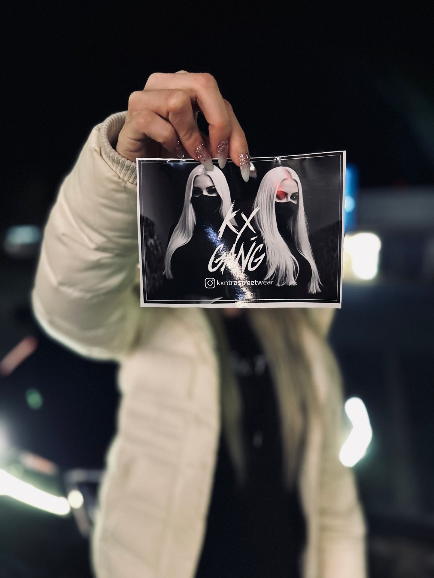 Nálepka na auto - TEAM WHITE